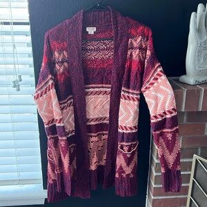 Pink Knitted Cardigan